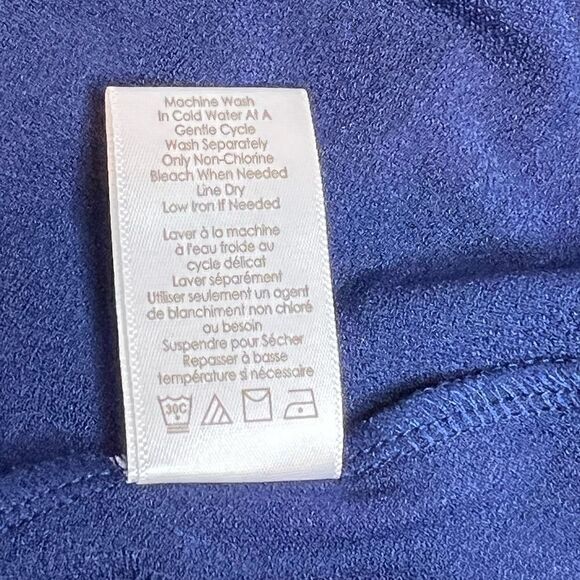 Coldwater Creek NWT blue and white striped sleeveless maxi dress size M - Picture 13 of 13